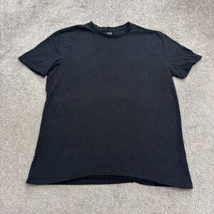 Gap Basic Crew Neck T-Shirt Mens Large Black Shorts Sleeve Cotton Classic Tee